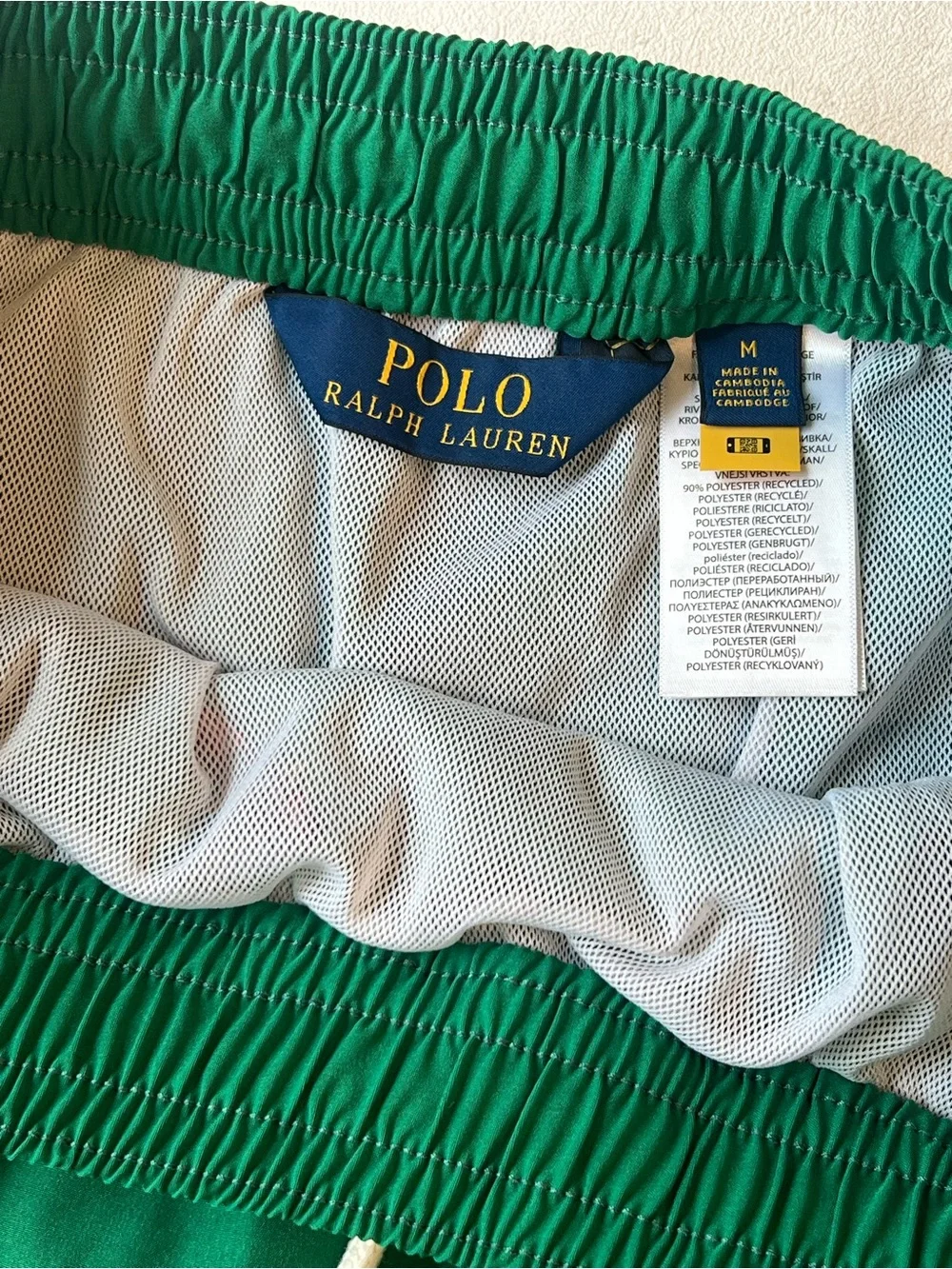 Polo by Ralph Lauren Green Embroidered Swim/Athletic Shorts